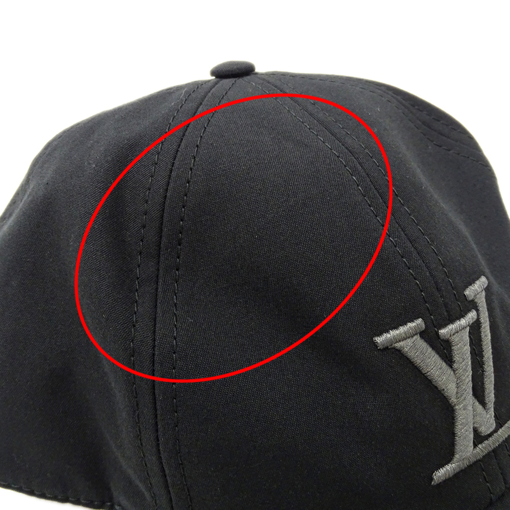 Louis Vuitton Men's Cap, Black, Cotton, Size M7633M, Cap Only. - Picture 8 of 10